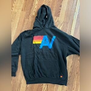 Brand new Aviator Nation LOGO PULLOVER RELAXED HOODIE - BLACK
